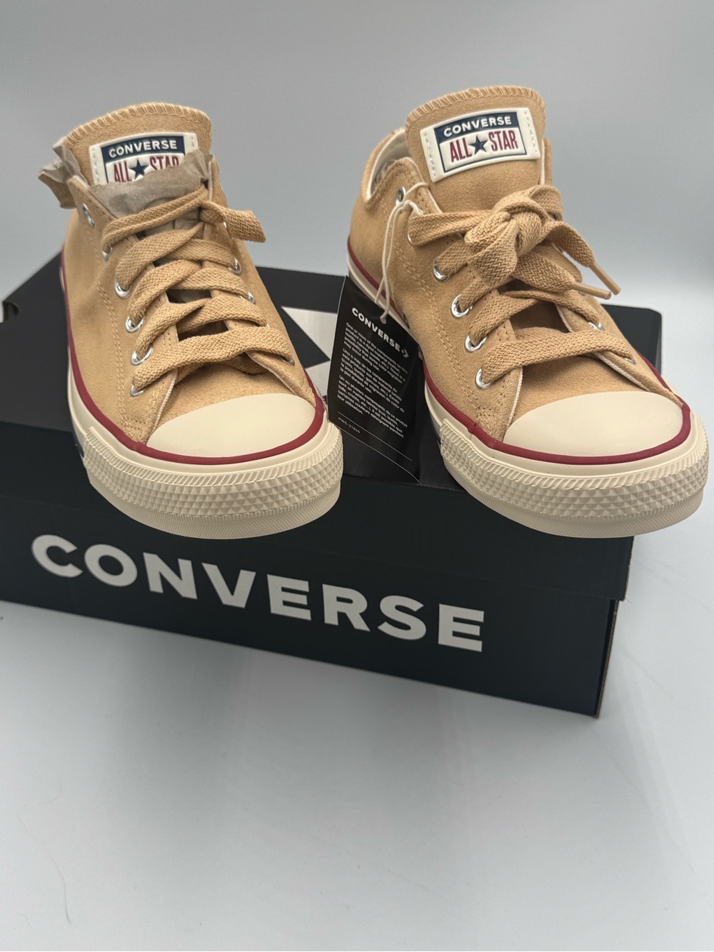 Converse CTAS Ox Suede Coastal Dune Natural Ivory Sneakers Women’s 9 NIB